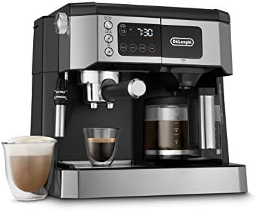 De'Longhi All-in-One Espresso & Coffee Maker, 10-Cup Pot, Milk Frother
